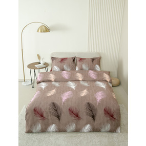 Постельное белье VT из полисатина 4236 2-х сп с евро простыней с наволочками 50/70 фото