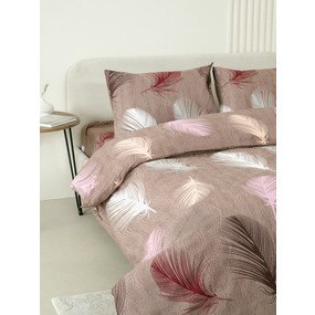 Постельное белье VT из полисатина 4236 2-х сп с евро простыней с наволочками 50/70 фото