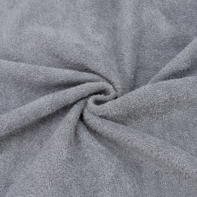 Ткань на отрез махровое полотно 150 см 390 гр/м2 цвет серый фото