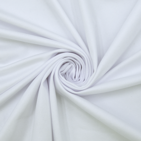 Ткань на отрез бифлекс цвет белый фото