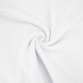Ткань на отрез футер 3-х нитка компакт пенье начес цвет белый фото