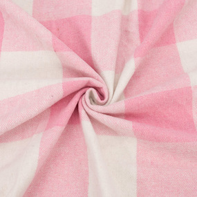 Ткань на отрез фланель Рубашечная №39 цвет розовый фото