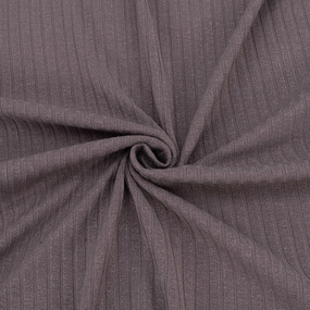 Ткань на отрез трикотаж лапша №14 цвет тимно-лиловый фото