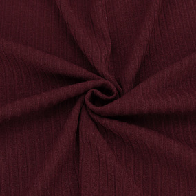 Ткань на отрез трикотаж лапша №9 цвет бордовый фото