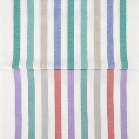 Ткань на отрез полулен полотенечный 50 см 75-5 Полоска разные расцветки фото