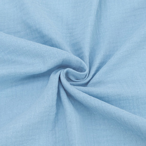 Ткань на отрез муслин гладкокрашеный 140 см цвет голубой фото