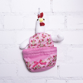 Кукла-карман интерьерная 32 рост 33 см цвет розовый фото