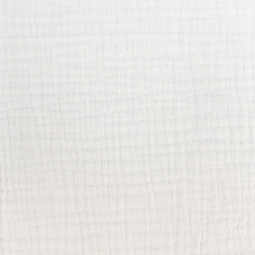 Ткань на отрез муслин гладкокрашеный 140 см цвет белый фото