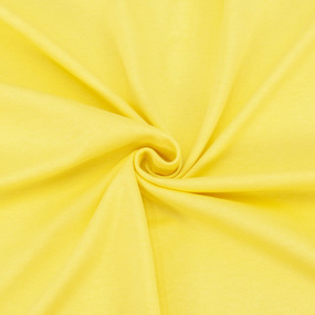 Ткань на отрез интерлок цвет светло-лимонный фото