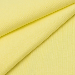 Ткань на отрез кулирка гладкокрашеная М-2013 цвет светло-желтый фото