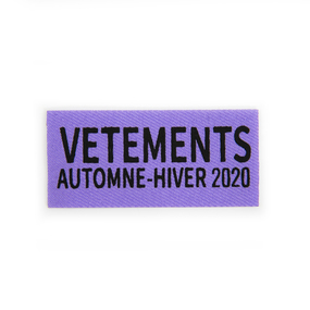 Нашивка VETEMENTS 6,5*3 см цвет фиолетовый фото