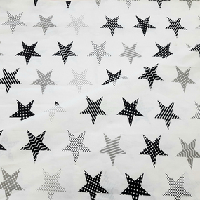Маломеры бязь плательная 150 см 8104/5 Звезды пэчворк цвет серый 11 м фото