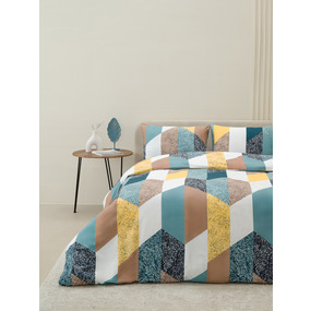 Постельное белье VT из полисатина 4102 2-х сп с евро простыней с наволочками 50х70 фото