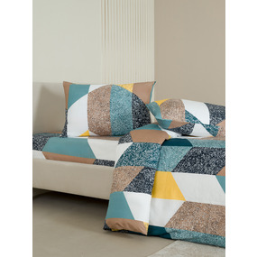 Постельное белье VT из полисатина 4102 2-х сп с евро простыней с наволочками 50х70 фото