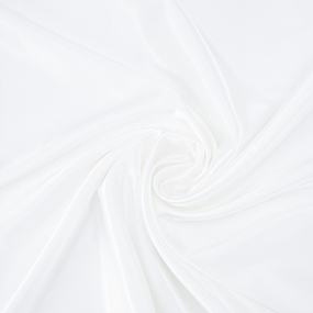 Ткань на отрез креп-сатин 1960 цвет молочный фото