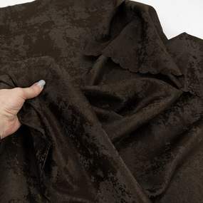 Портьерная ткань на отрез 150 см Мрамор 20 цвет горький шоколад фото
