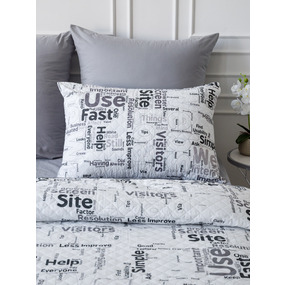 Чехол декоративный VT для подушки с молнией, ультрастеп 10884 50/70 см в упаковке 2 шт фото