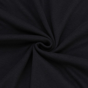 Ткань на отрез интерлок №174 цвет черный фото