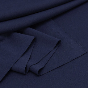 Ткань на отрез полиэстер №156 цвет темно-синий фото