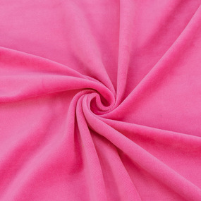 Ткань на отрез велюр цвет розовый фото