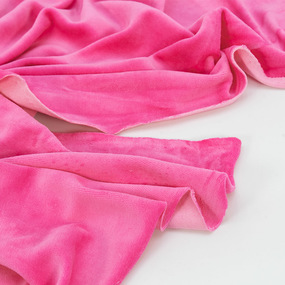 Ткань на отрез велюр цвет розовый фото