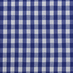 Рубашечная ткань на отрез №8 Клетка цвет синий фото