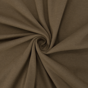 Ткань на отрез кулирка М-2114 цвет коричневый фото