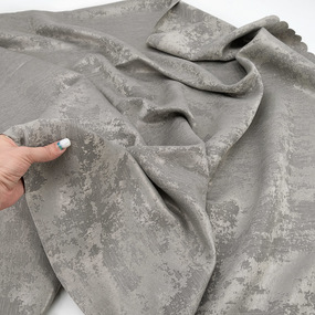 Портьерная ткань на отрез 150 см Мрамор 11 цвет серый фото