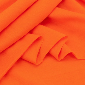 Ткань на отрез кулирка №184 цвет оранжевый фото