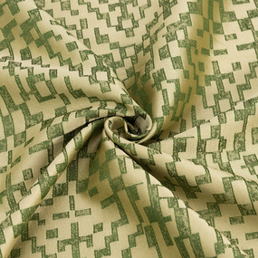 Ткань на отрез Жаккард базовый 150 см цвет зеленый фото