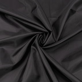 Ткань на отрез таффета 150 см 190Т цвет черный фото