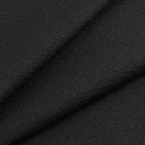 Ткань на отрез футер с лайкрой 1406-1 цвет черный фото
