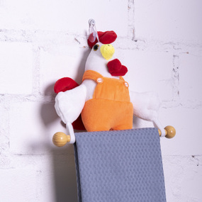 Кукла-вешалка интерьерная 33 рост 24 см цвет оранжевый фото