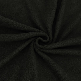 Ткань на отрез флис 19-0303 цвет Черный фото