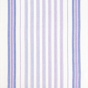 Ткань на отрез полулен полотенечный 50 см 88-31 Полоса сиреневый и голубой фото