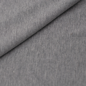 Ткань на отрез футер петля с лайкрой 04-12 цвет серый меланж фото