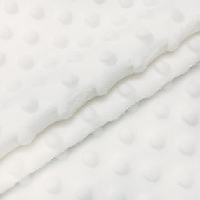 Плюш Минки Китай 180 см на отрез цвет молочный фото
