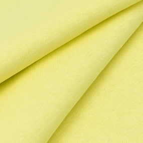 Ткань на отрез футер 3-х нитка диагональный цвет светло-желтый фото
