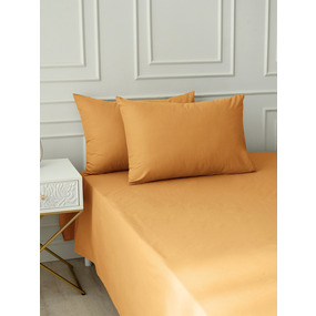 Наволочка VT поплин Горчица упаковка 2 шт 50/70 фото