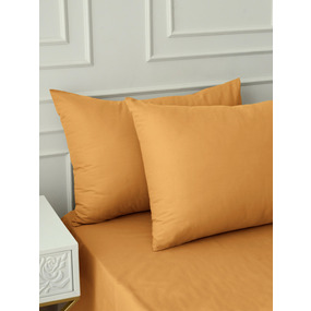 Наволочка VT поплин Горчица упаковка 2 шт 50/70 фото