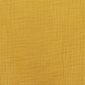 Ткань на отрез муслин гладкокрашеный 140 см цвет горчичный фото