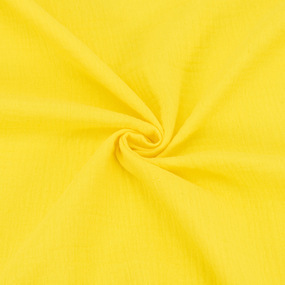 Ткань на отрез муслин гладкокрашеный 140 см цвет желтый фото