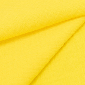 Ткань на отрез муслин гладкокрашеный 140 см цвет желтый фото