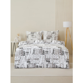 Постельное белье VT из полисатина 10884 2-х сп с евро простыней с наволочками 70х70 фото