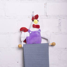 Кукла-вешалка интерьерная 33 рост 24 см цвет фиолетовый фото