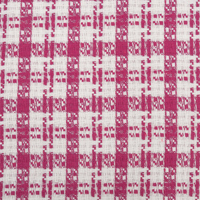 Ткань на отрез твид-шанель 5547 Клетка цвет розовый фото