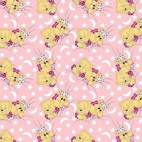 Бязь ГОСТ детская 150 см 1286/2 Соня розовый фото