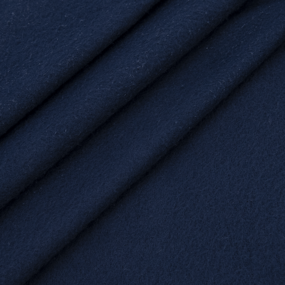 Ткань на отрез флис цвет Темно-синий 3921 (двусторонний) фото