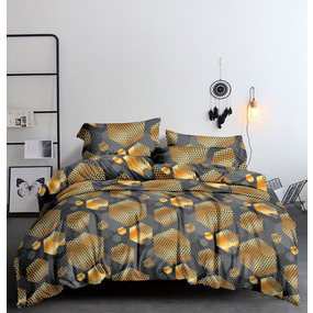 Постельное белье VT из полисатина 1507-11 2-х сп с евро простыней с наволочками 70/70 фото