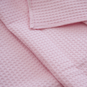 Полотенце вафельное банное Премиум 150/75 см цвет 706 розовый фото